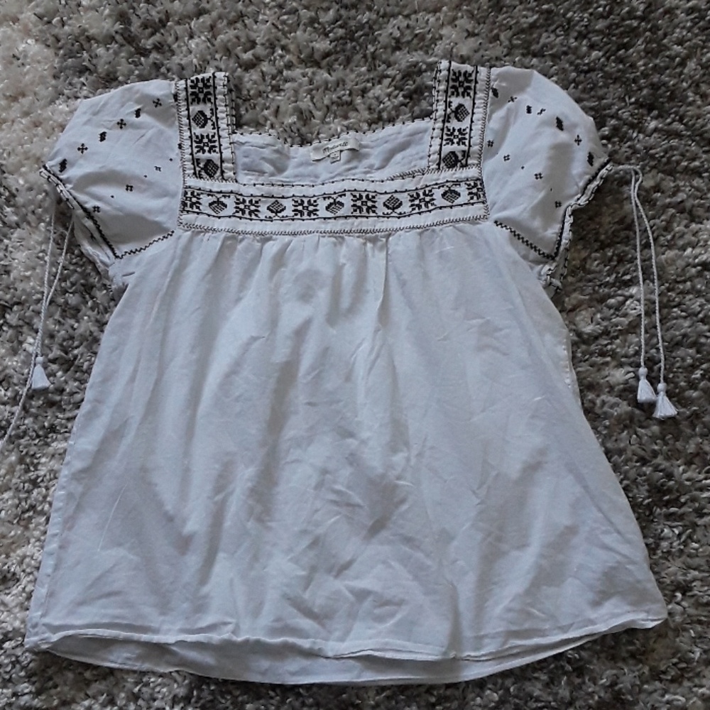 Madewell white top
